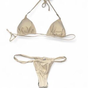 Elegant Cream Bikini Set